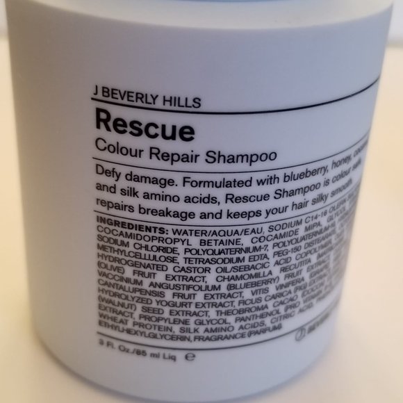 J Beverly Hills Color Repair Rescue Shampoo and Conditioner Duo Set 3 oz each - Picture 3 of 4